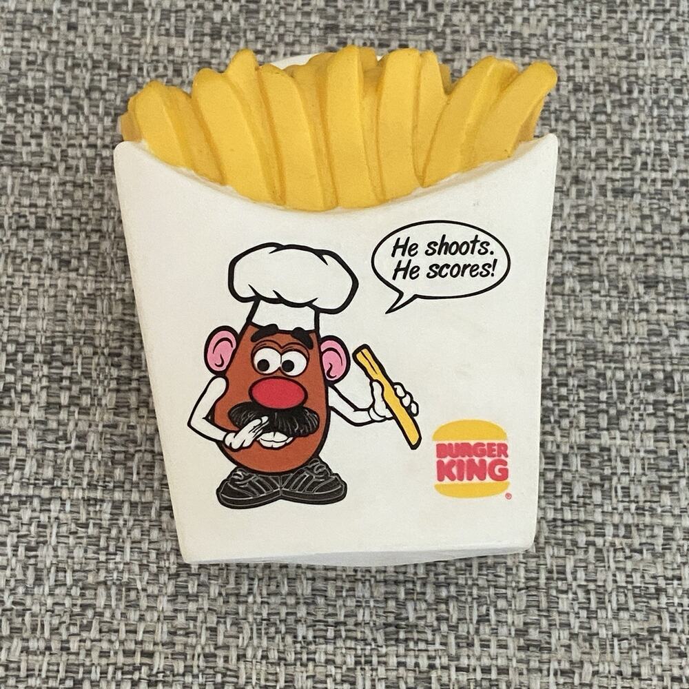 Vintage Hasbro Mr. Potato Head Fries 1998 Burger King Kids Meal Toy - READ